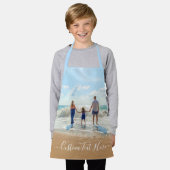 Aangepaste fototekst Afbeelding Uw familiefoto's G Schort (Gedragen)