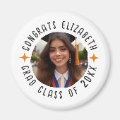 Aangepaste fototekst Afstuderen Congrats Afstudeer Magneet (Voorkant)