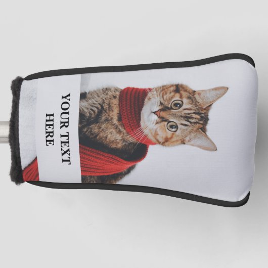 Aangepaste fototekst Creëer Uw eigen gepersonalise Golfheadcover (Voorkant)