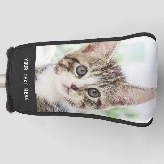 Aangepaste fototekst Creëer Uw eigen persoonlijke  Golfheadcover (Voorkant)