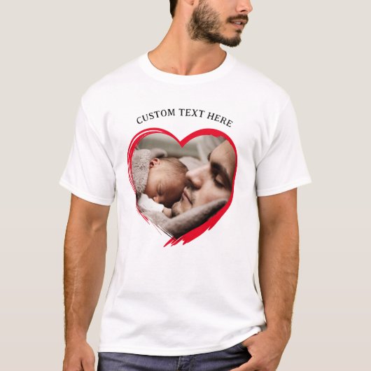 Aangepaste fototekst | Creëer Uw eigen T-shirt (Voorkant)