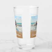 Aangepaste fototekst Glas je eigen foto's Gift (Links)