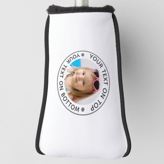 Aangepaste fototekst golfheadcover (Draai 90)