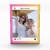 Aangepaste fototekst Instagram Block Deco Fotoblokken (Voorkant)