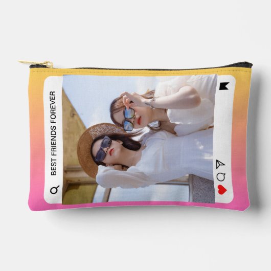 Aangepaste Fototekst Instagram Modern Roze Etui (Voorkant)