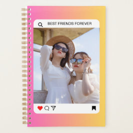 Aangepaste Fototekst Instagram Modern Roze Planner