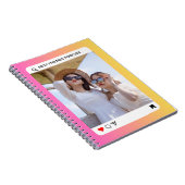 aangepaste fototekst instagram moderne roze notitieboek (Rechterzijde)