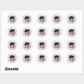 Aangepaste Fototekst Kindergarten Afstuderen Ronde Sticker (Vel)