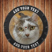 Aangepaste fototekst Kleur aangepast dartboard