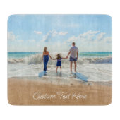 Aangepaste fototekst Knipbord Uw eigen ontwerp Snijplank (Voorkant)