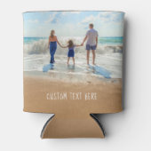 Aangepaste fototekst Koelbox Je familiefoto's Blikjeskoeler (Voorkant)