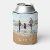 Aangepaste fototekst Koelbox Je familiefoto's Blikjeskoeler (Blikje Achterkant)