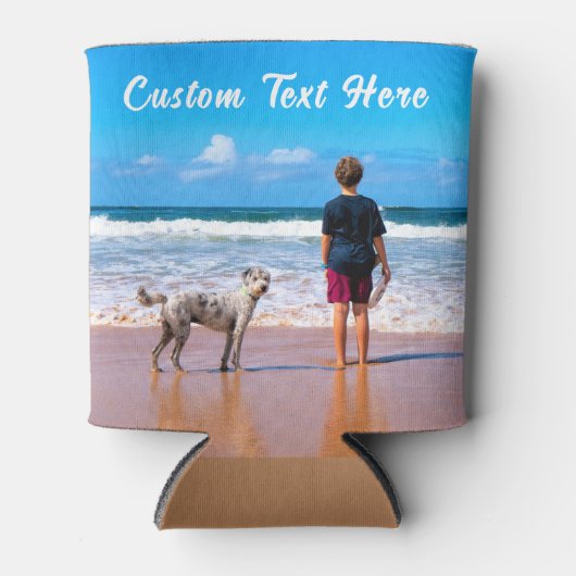 Aangepaste fototekst Koelbox Uw foto's bekijken Blikjeskoeler (Voorkant)