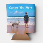 Aangepaste fototekst Koelbox Uw foto's bekijken Blikjeskoeler (Achterkant)