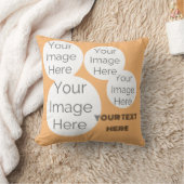 Aangepaste Fototekst Kussen – Perzikkussen (Deken)