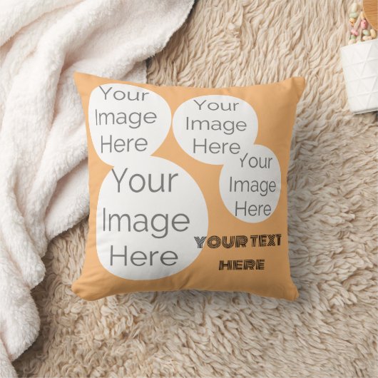 Aangepaste Fototekst Kussen – Perzikkussen (Deken)