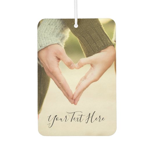 Aangepaste fototekst Lucht Uw eigen ontwerp verfri Luchtverfrisser (Voorkant)