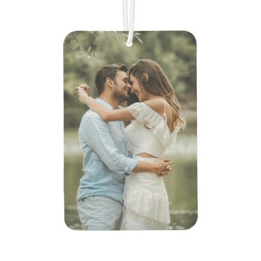 Aangepaste fototekst Lucht Uw eigen ontwerp verfri Luchtverfrisser (Achterkant)