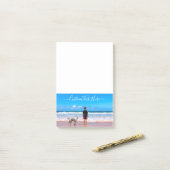 Aangepaste fototekst met foto's van uw huisdieren post-it® notes (Op bureau)