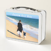 Aangepaste Fototekst Metalen Lunchbox Uw Foto's Gi (Achterkant)
