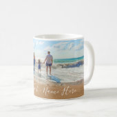 Aangepaste fototekst Mok je favoriete familiefoto' (Voorkant rechts)