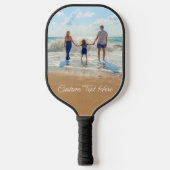 Aangepaste fototekst Pickleball Paddle Je familie (Voorkant)