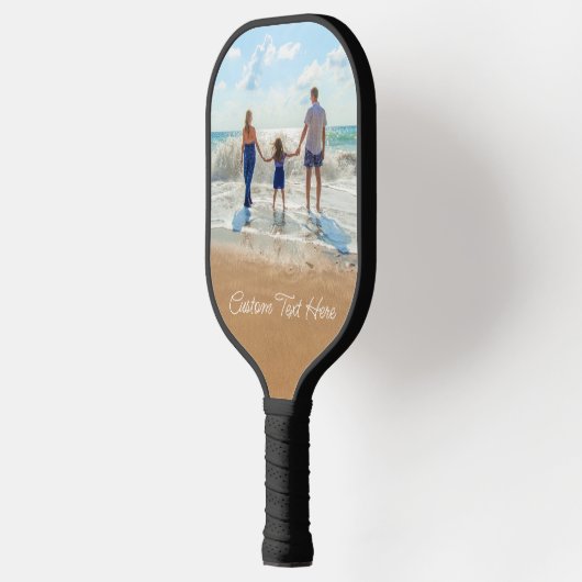 Aangepaste fototekst Pickleball Paddle Je familie (Links)