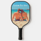 Aangepaste fototekst Pickleball Paddle Je herinner (Achterkant)