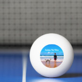 Aangepaste Fototekst Ping Pong Ball Uw Foto's Gift (Net)