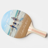 Aangepaste fototekst Ping Pong Paddle Your Photo C Tafeltennisbatje (Zijkant)