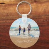 Aangepaste fototekst-sleutelhanger cadeau met uw f sleutelhanger (Voorkant)