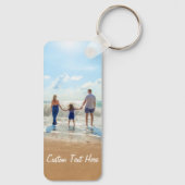 Aangepaste fototekst Sleutelhanger Je familiefoto' (Achterkant)