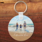 Aangepaste fototekst Sleutelhanger - Uw familieont (Voorkant)
