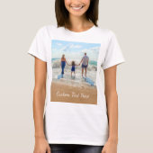 Aangepaste fototekst T-shirt - Uw ontwerp - zomer (Voorkant)