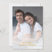 Aangepaste Fototekst Trouwen Save the Date Uitnodi (Voorkant)