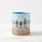 Aangepaste fototekst Uw eigen design I Love My Fam Mok (Midden)