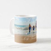 Aangepaste fototekst Uw eigen ontwerp Beste famili Koffiemok (Voorkant links)