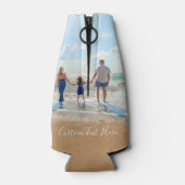 Aangepaste fototekst Uw eigen ontwerpflessenkoeler Flesjeskoeler (Achterkant)