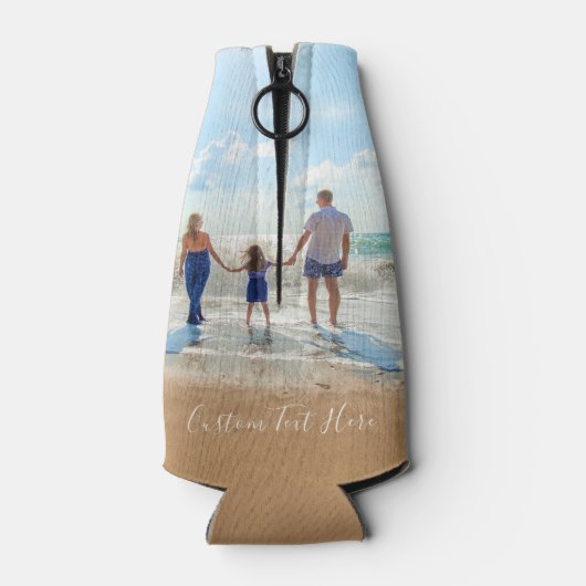 Aangepaste fototekst Uw eigen ontwerpflessenkoeler Flesjeskoeler (Achterkant)