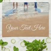 Aangepaste fototekst - Uw ontwerp - Vacature voor  Theedoek (Gevouwen)