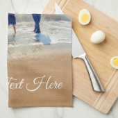 Aangepaste fototekst - Uw ontwerp - Vacature voor  Theedoek (Quarter Fold)