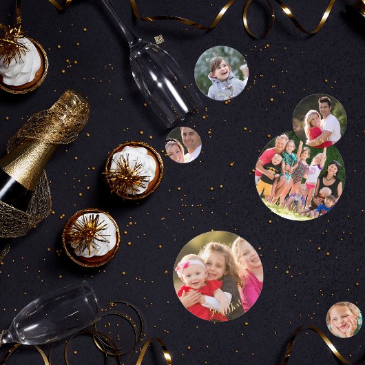 Aangepaste fototekst Verjaardag Bruiloft Tafel Confetti