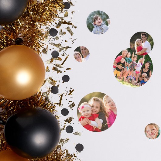 Aangepaste fototekst Verjaardag Bruiloft Tafel Confetti