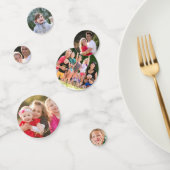 Aangepaste fototekst Verjaardag Bruiloft Tafel Confetti (Groep)