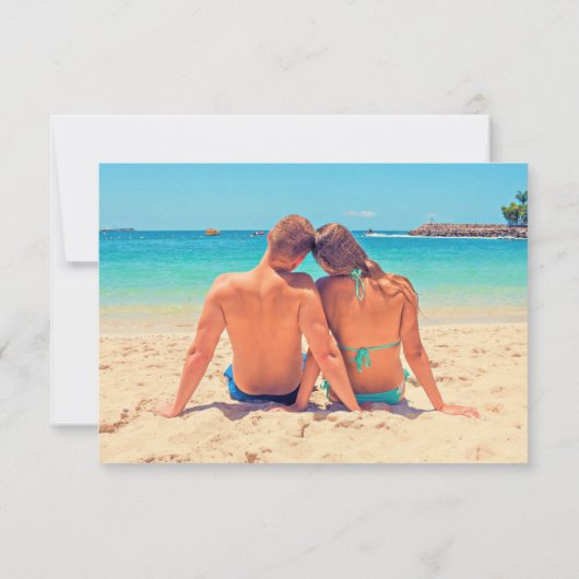 Aangepaste fototekst Verjaardag Kaart Uw eigen ont (Achterkant)