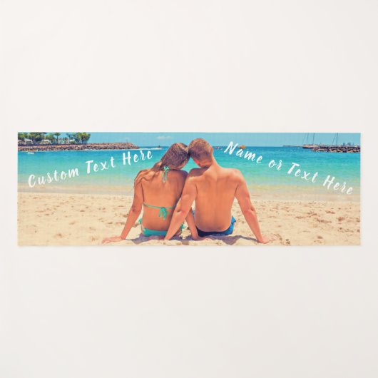 Aangepaste fototekst Yoga Mat - Uw zomerontwerp (Voorkant (horizontaal))
