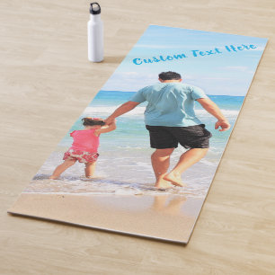 Aangepaste fototekst Yoga Mat Your Family Photos D