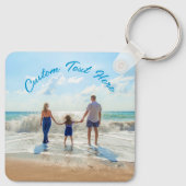 Aangepaste fototekstfamilie Gift Sleutelhanger Uw  (Achterkant)