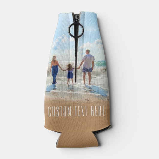 Aangepaste fototekstfles koel uw fotoontwerp af flesjeskoeler (Achterkant)