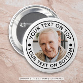 Aangepaste fototekstkleuren ronde button 5,7 cm